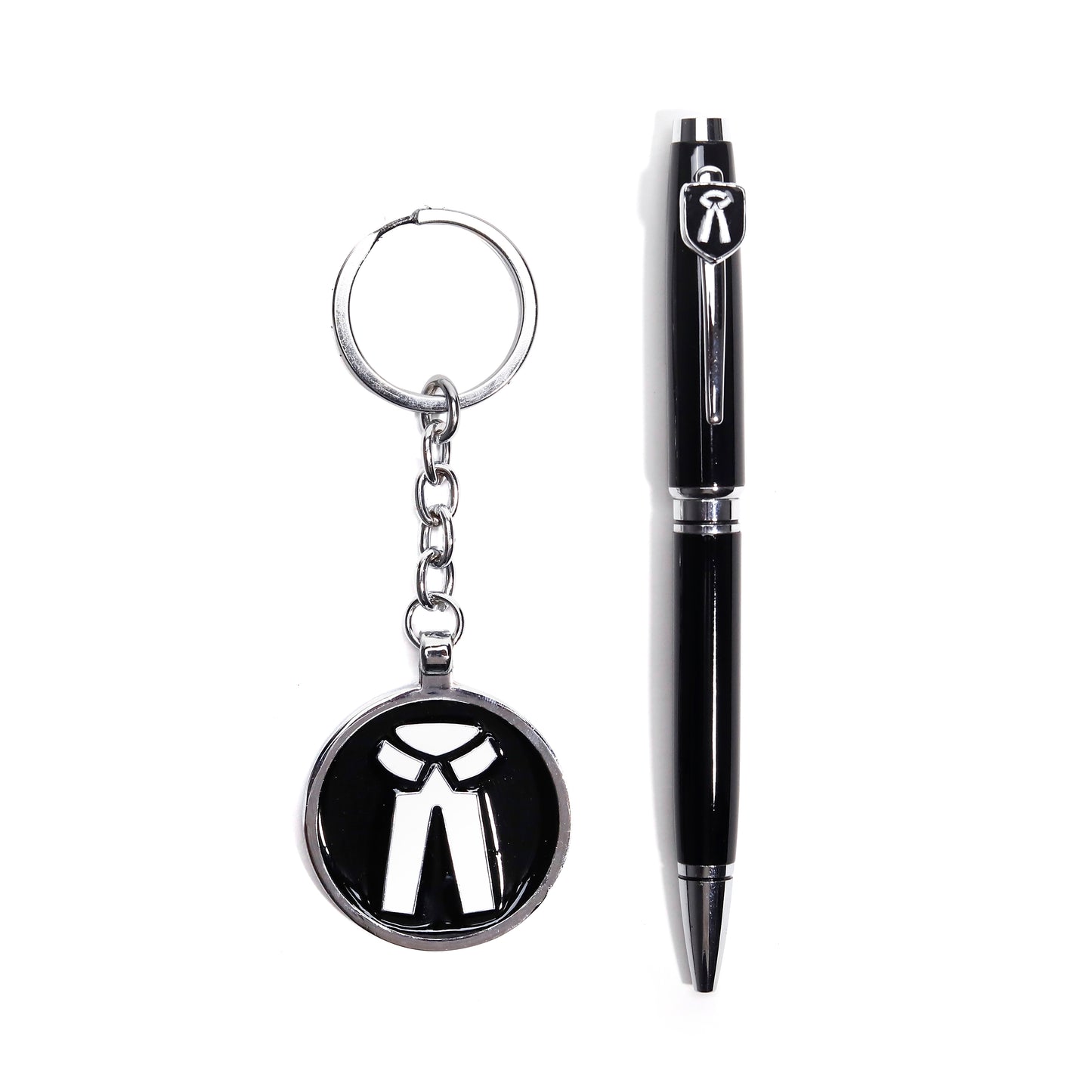 Advocate symbol pen and keychain gift set