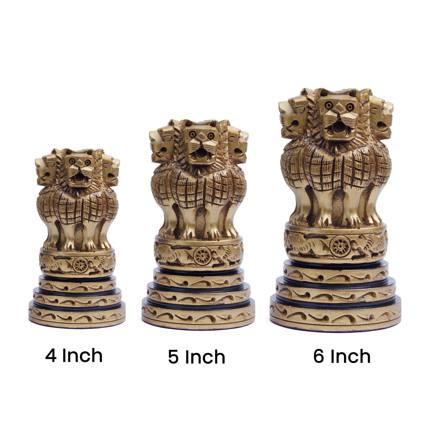 Antique finish Ashoka Stambh decorative piece for office desk