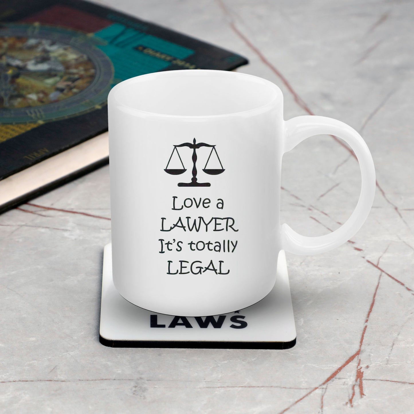 Eco-Friendly Ceramic Lawyer Coffee Cup