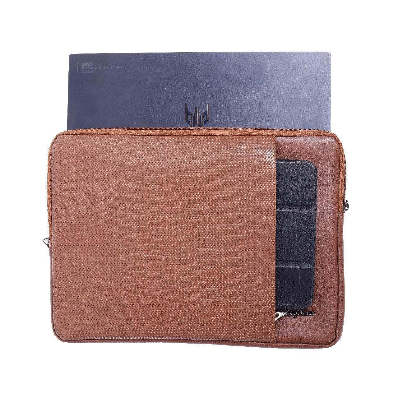premium faux leather laptop sleeve 14