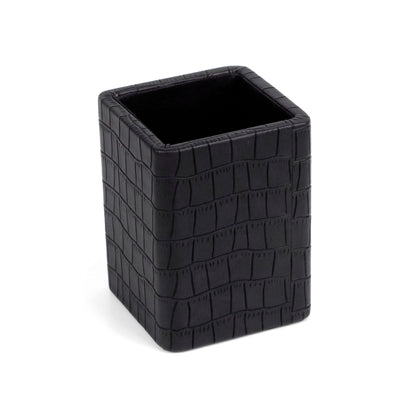 Pen Holder For Desk | Premium Vegan Leather | Alligator Finish | LawKart.in