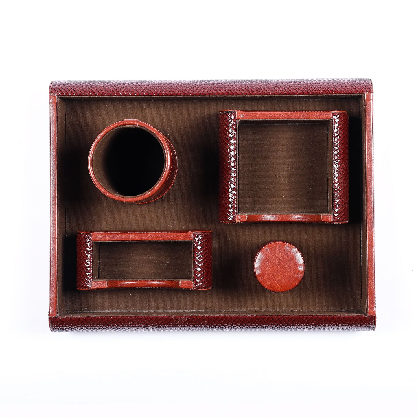 Vegan Leather Multipurpose Organizer | For Storage | LawKart.in - Brown