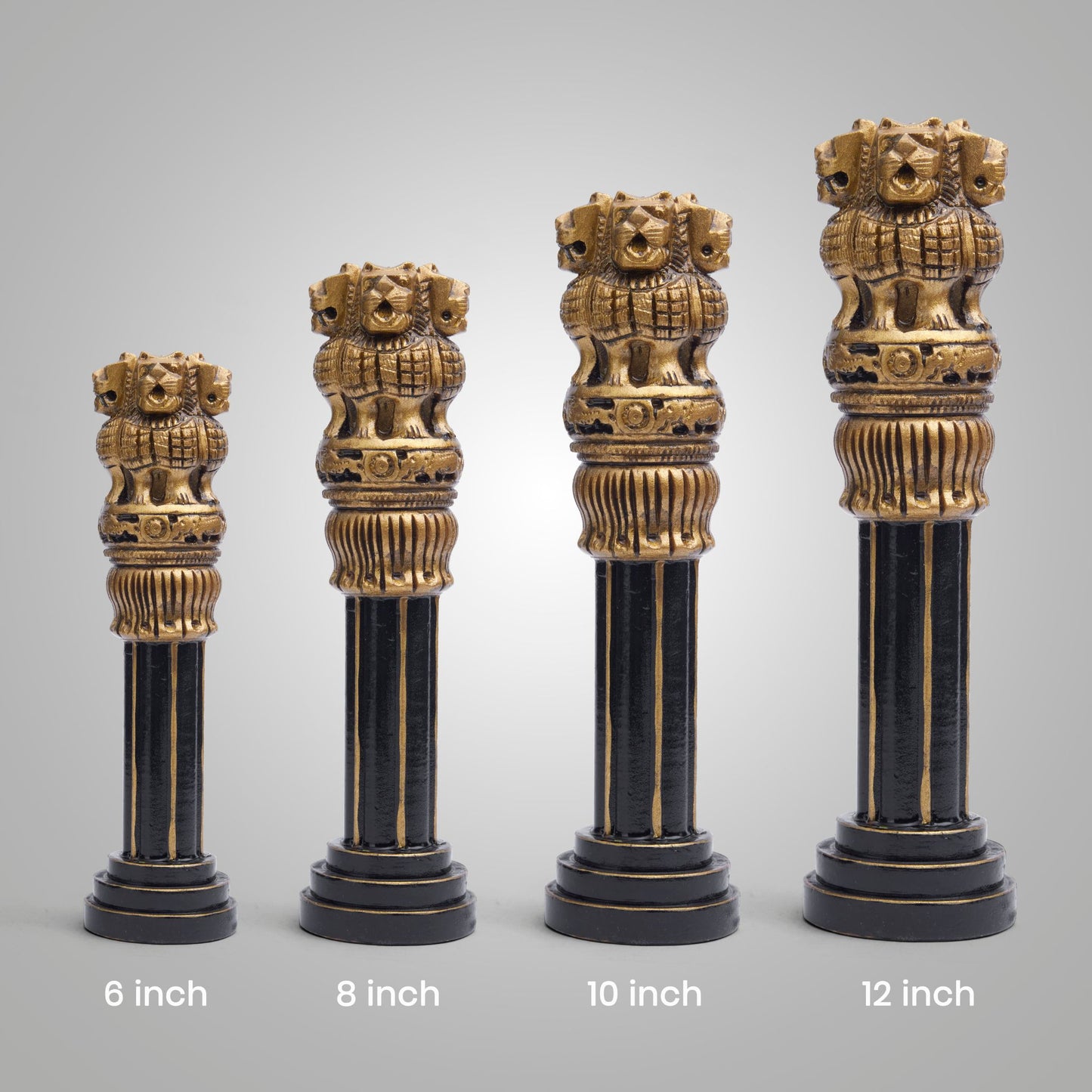 Buy Wooden Ashoka Pillar Ideal for Advocate Tabel Office & Home Decor Showpiece Best for Gifting Purpose