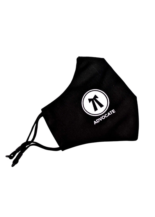 Black Advocate Logo Mask Pack of 2 for Lawyers