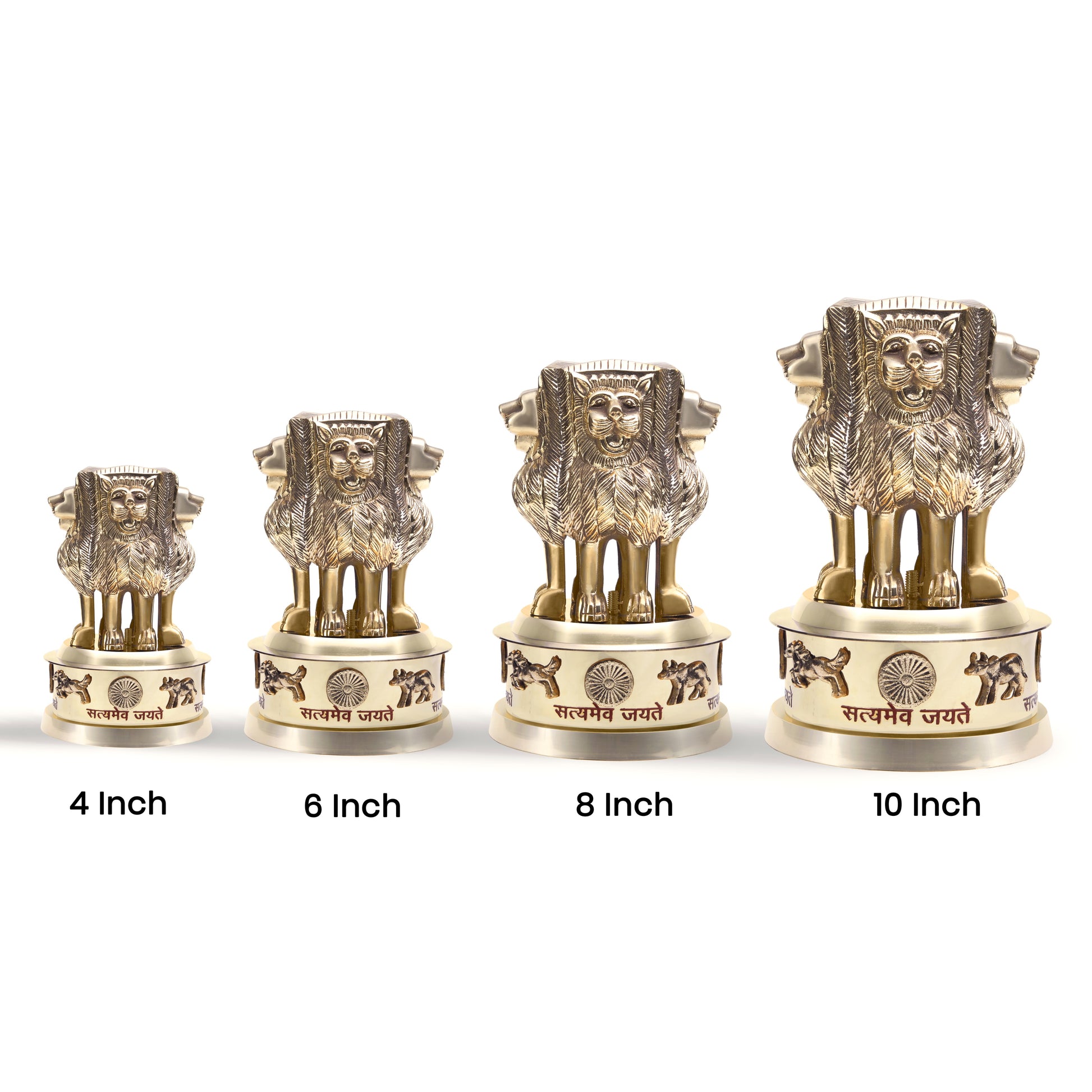 Brass National Emblem of India Decorative Piece