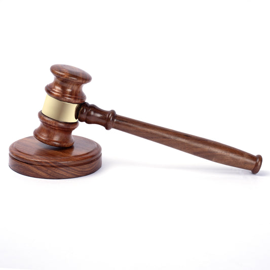 Court gavel with block for lawyers and auctions

