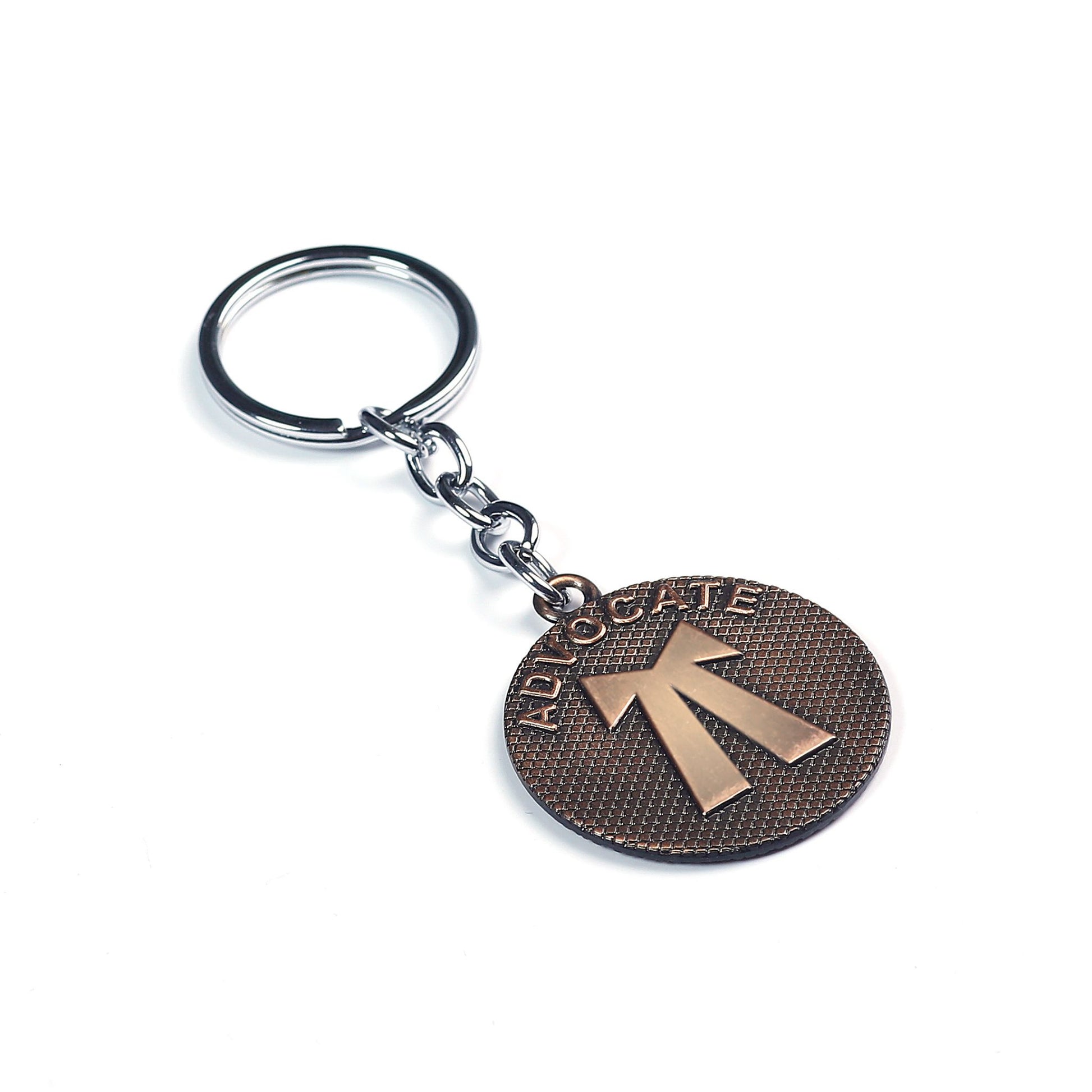 Customized Metal Lawyer Advocate Keychain with Advocate Symbol