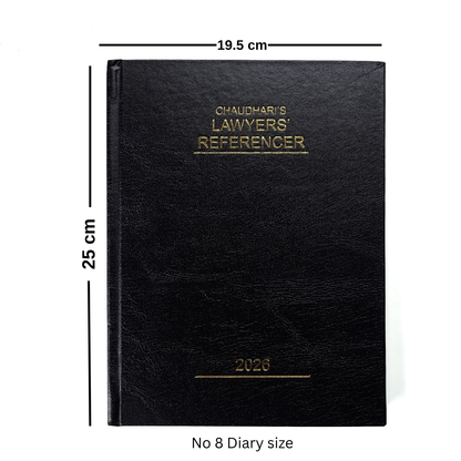 Premium Advocate Diary 2026 – High-Quality Legal Notebook for Lawyers, Hard Binding