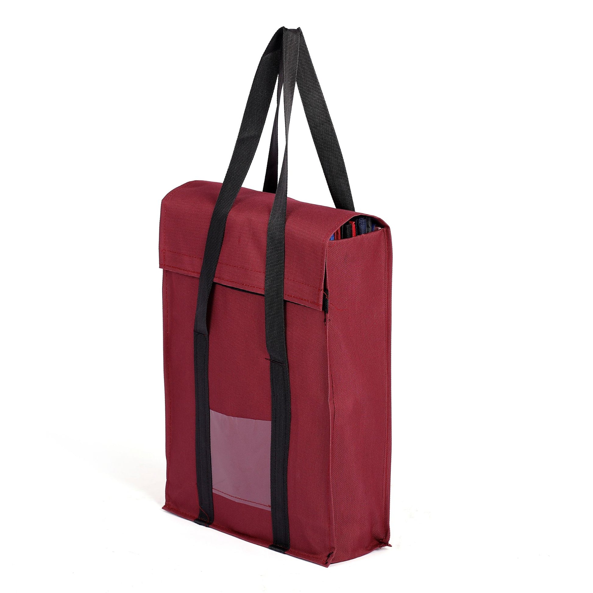 Large capacity file folder with handle

