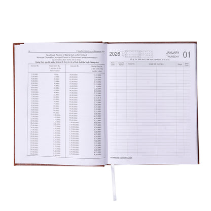 Premium Advocate Diary 2026 – High-Quality Legal Notebook for Lawyers, Hard Binding