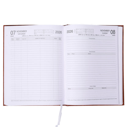 Premium Advocate Diary 2026 – High-Quality Legal Notebook for Lawyers, Hard Binding