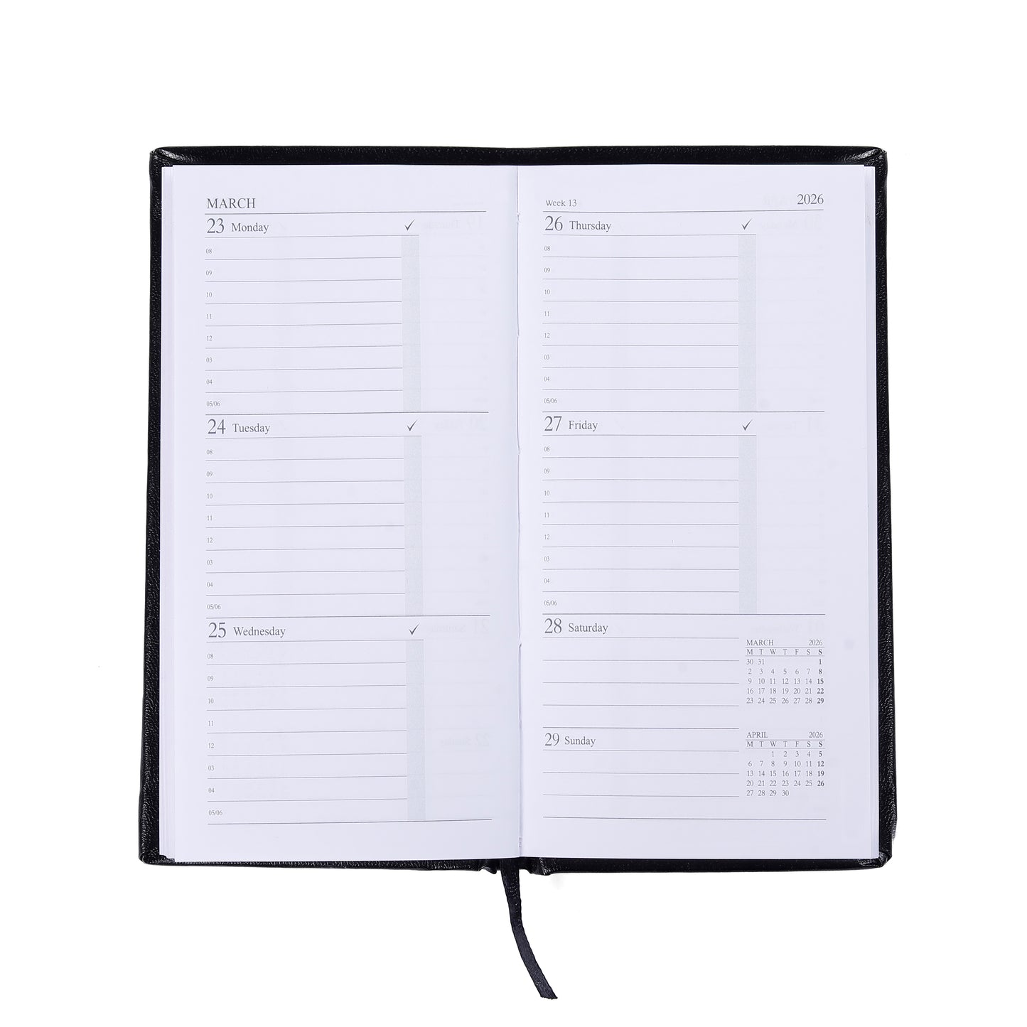 Weekly Diary 2026 Vertical (Pack of 5)