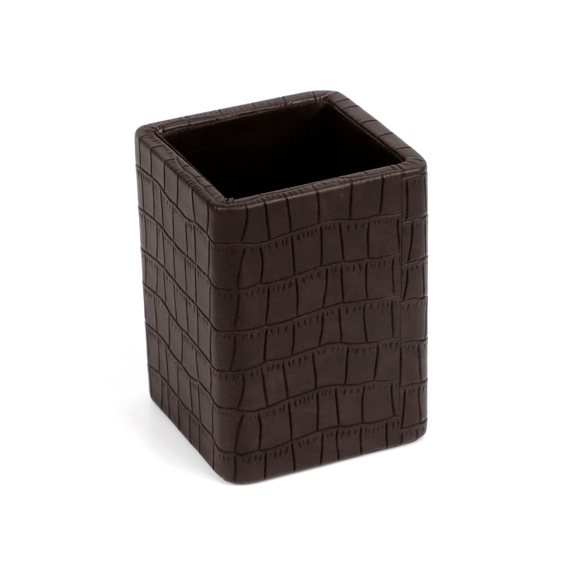 Premium Vegan Leather Pen Holder for Desk