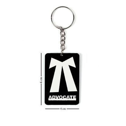 Buy Advocate's Keychain | Best Lawyer Keychain  | (Square & Round Shape-Acrylic Material) - Round