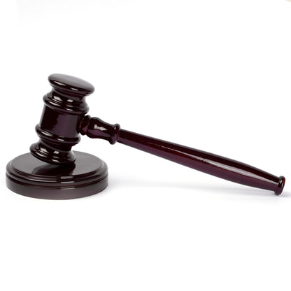 Wooden Gavel and Block Set – Great for Judge Lawyer Auction, Meetings, Office Decor & Gifting