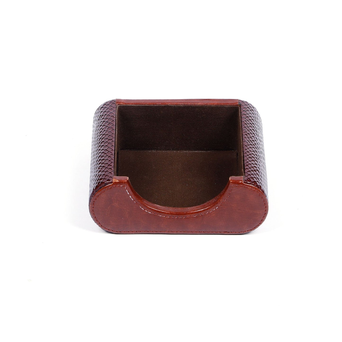 Vintage Brown Leather Organizer for Home and Office