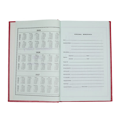 National Diary Legal Size 2026 (Rexine Binding)